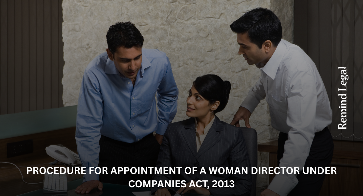 Procedure for Appointment of a Woman Director